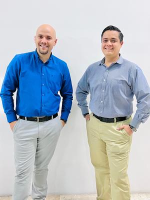 Ramiro Mora (left) with Heriberto Cuevas Velazquez (right)